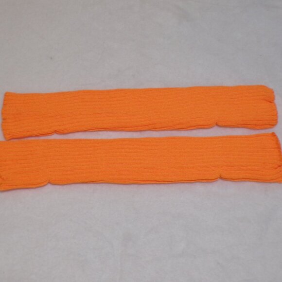 **HOST PICK** Orange Ribbed Knit Leg Warmers NEW - Picture 2 of 4